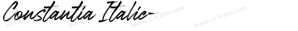 Constantia Italic字体转换